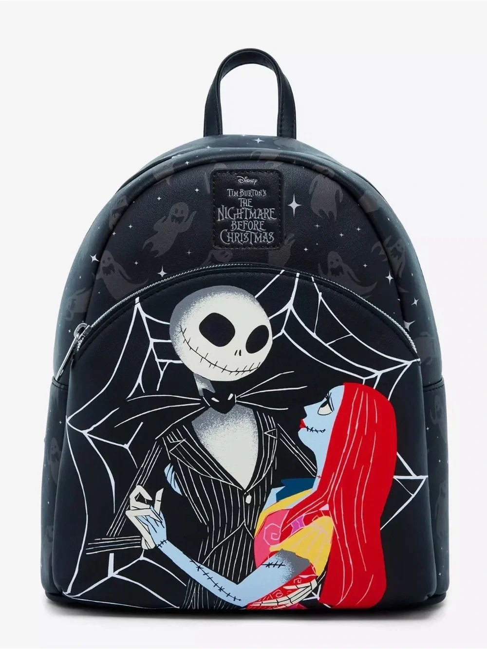 The Nightmare Before Christmas Jack & Sally Black Mini Backpack